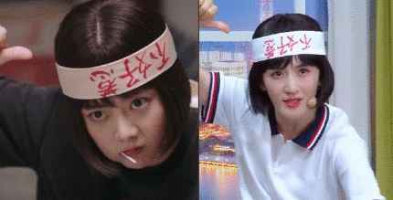 谢娜模仿以家人之名李尖尖 叼棒棒糖表情搞笑