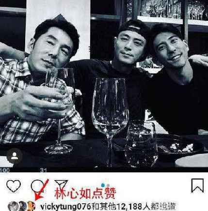 林心如点赞霍建华聚会动态
