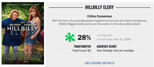 《忌日快乐》导演新作烂番茄新鲜度84% 艾米亚当斯新片仅28%