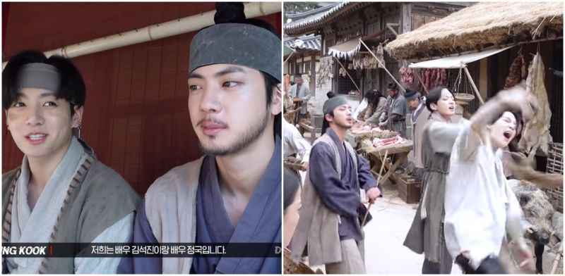 SUGA的「大吹打」MV未公开片段来了!JIN:他千拜托万拜托我才来的!