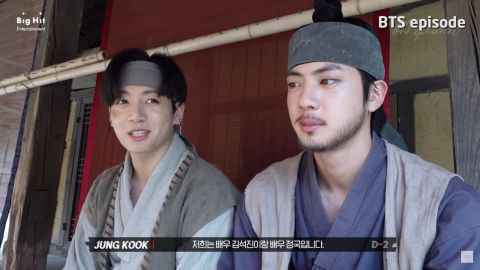 SUGA的「大吹打」MV未公开片段来了!JIN:他千拜托万拜托我才来的!