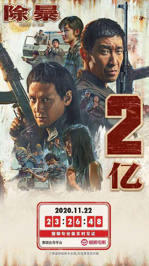 《除暴》破2亿 《除暴》票房破2亿 两部进口大片《神奇女侠1984》《心灵奇旅》内地定档