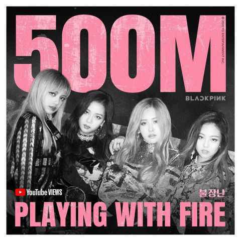 BLACKPINK〈Playing with Fire〉MV今破五亿 依旧维持女团最高纪录!