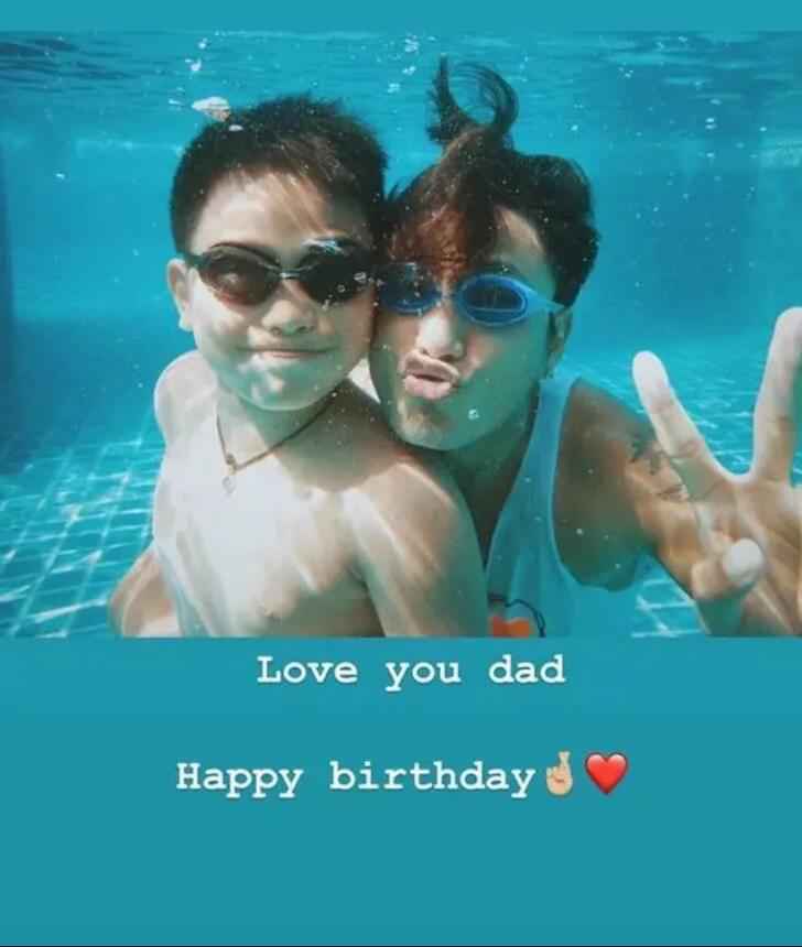 儿子陈尊佑0点晒照为陈坤庆生 感慨上次见面已是去年