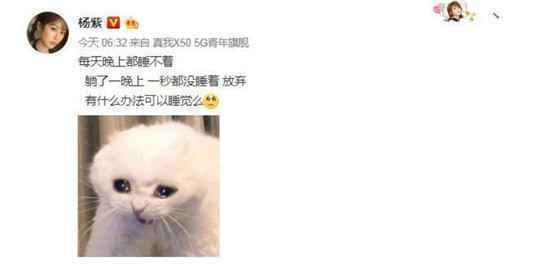 事业如日中天的杨紫为什么还经常睡不着？