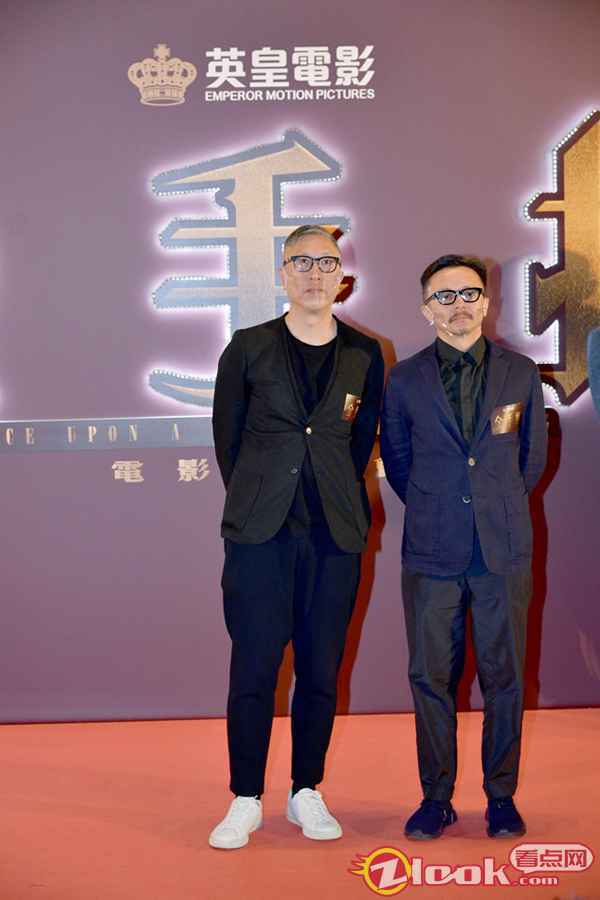 导演编剧庄文强和监制黄斌 庄文强新片《金手指》演绎香港奇案 梁朝伟刘德华近20年后再合体