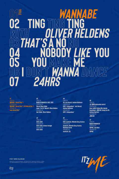 ITZY 新专辑曲目表公开 与出道曲作曲家再度携手!