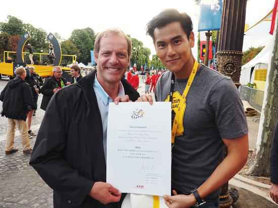 彭于晏任2015环法赛首任大中华区亲善大使