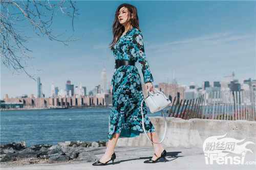 Selina任家萱纽约街拍曝光 演绎百变女神