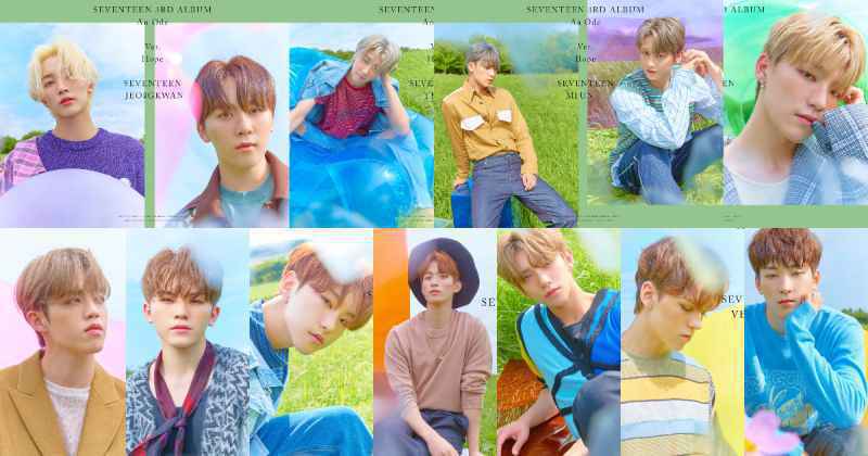 SEVENTEEN 概念照连发 新专辑抢先登销量榜首！