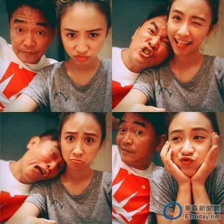 吴宗宪与女儿扮鬼脸 网友力赞：最萌父女档