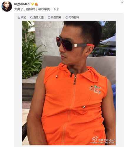 经纪人晒谢霆锋侧颜帅照 戴墨镜气场十足