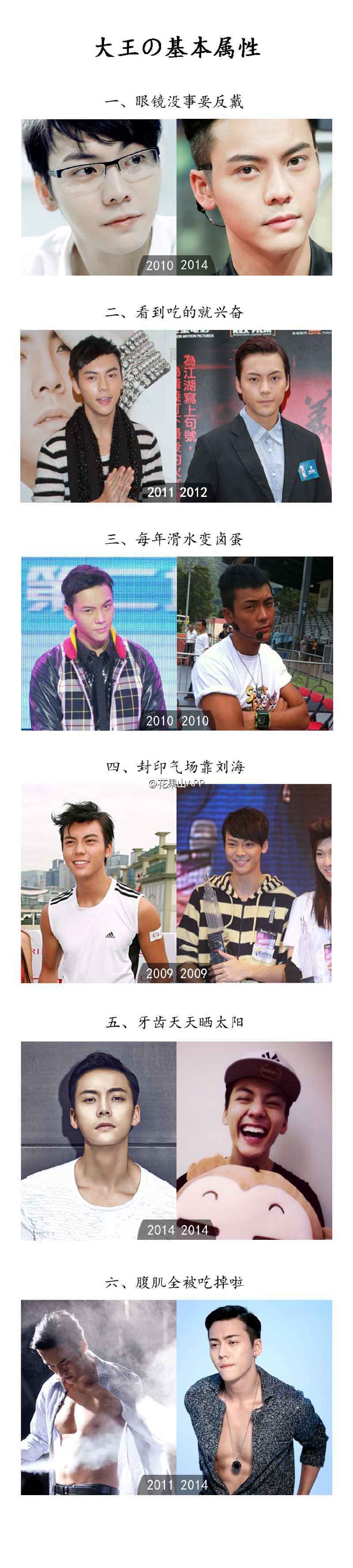 来看陈伟霆的成长记录告诉你他整没整容