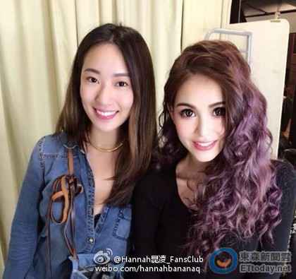 昆凌产后一个月复工 紫头发白皙皮肤配纤细身材