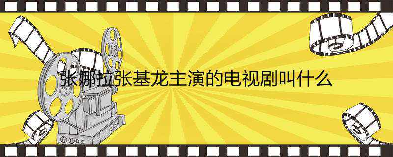 张娜拉张基龙主演的电视剧叫什么