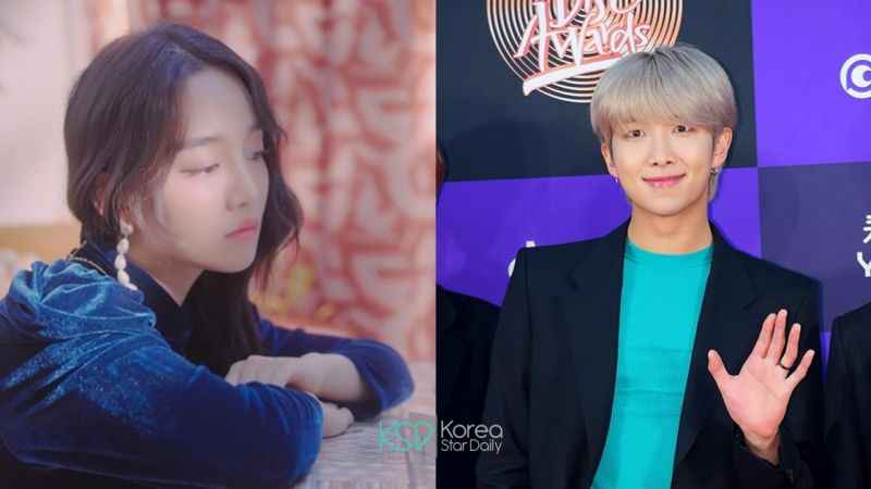 防弹少年团RM与高润荷合作的新歌《雪中梅》夺下音源榜第一！