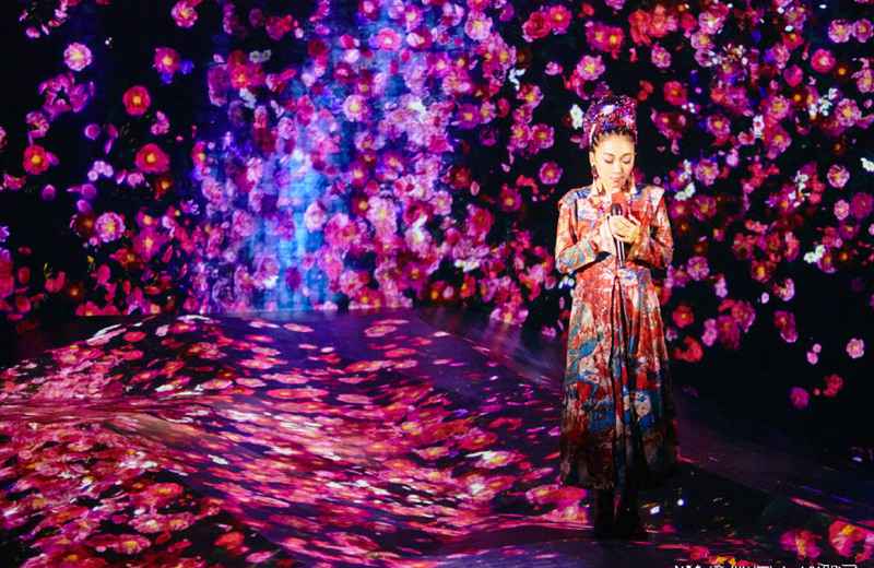 《歌手当打之年》米希亚又一次精心布置舞台,人景合一美仑美奂