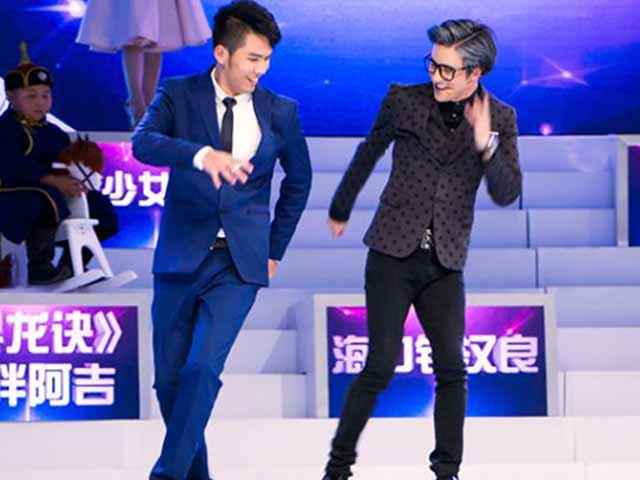 薛之谦斗舞甩出增高垫 祖蓝小宝争演葫芦娃