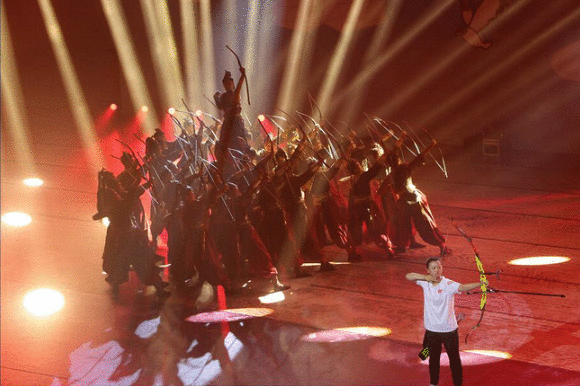 2019世界休闲体育大会年龄最小的推广大使,中国魔指精灵开幕式大放异彩