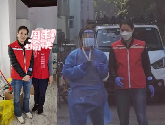 袁咏仪在深圳做义工